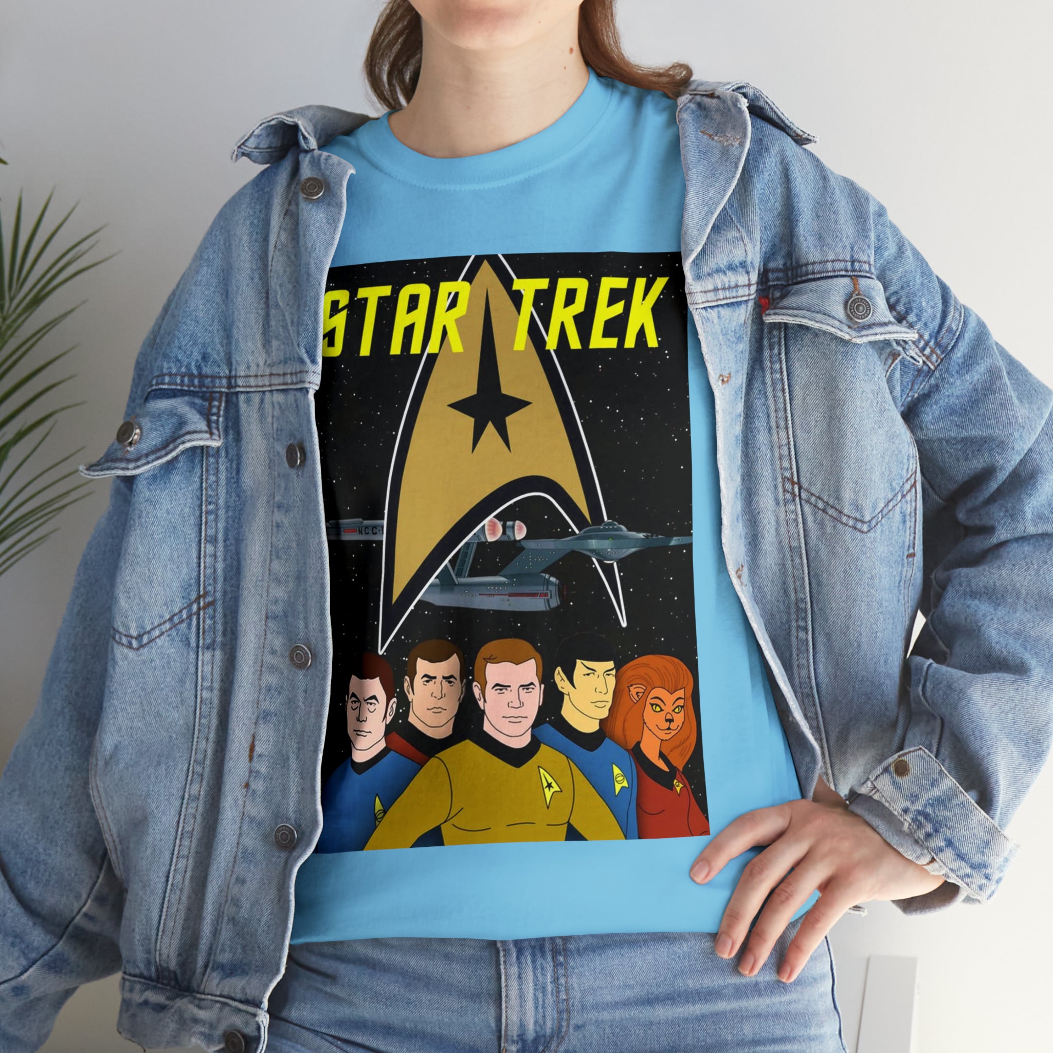 Star Trek Cartoon- Unisex Heavy Cotton T-Shirt - Creations by Chris and Carlos